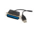 Фото #2 товара StarTech.com 6 ft USB to Parallel Printer Adapter - M/M - 1.9 m - Centronics - USB A - Male/Male - Black - 200 g