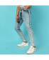 Фото #2 товара Men's Light-Wash Skinny Fit Denim Jeans