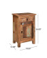 Фото #2 товара Eco-Friendly Carved Side Table With Storage