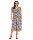 Фото #6 товара Платье Tahari средней длины с высокой талией и принтом Paisley размер плюс