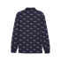 Puma Jacquard Logo Long Sleeve Polo Shirt X Noah Mens Blue Casual 62386306