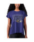 ფოტო #1 პროდუქტის Women's Purple Baltimore Ravens Abigail Back Slit T-shirt