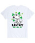 ფოტო #1 პროდუქტის Men's Peanuts Snoopy Lucky T-Shirt