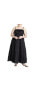 Фото #1 товара Plus Size Tiered Maxi Dress - 24, Black Onyx