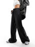 New Look satin wide leg trouser in black 36 - фото #1