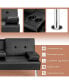 Фото #8 товара Convertible Folding Futon Sofa Bed Leather
