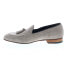 Фото #5 товара Bruno Magli Nilo MB2NILO1 Mens Gray Suede Loafers & Slip Ons Tasseled Shoes 7.5