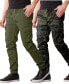 Men's Slim Fit Stretch Cargo Jogger Pants, Pack of 2