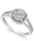 ფოტო #1 პროდუქტის Cushion-Cut Diamond Promise Ring (1/4 ct. t.w.) in Sterling Silver