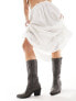 Фото #3 товара Glamorous Wide Fit western knee boots in grey