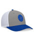 ფოტო #3 პროდუქტის Men's Gray/Royal Kansas Jayhawks Rob Trucker Adjustable Hat