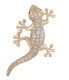 Gold-plated brooch in the shape of a lizard KS-226