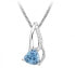 Фото #1 товара Stylish necklace with blue spinel and zircons SC424