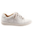 Фото #1 товара Trotters Adore T2117-115 Womens White Leather Lifestyle Sneakers Shoes