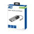 Фото #4 товара ACT AC7052 USB-C Hub 3 port with cardreader and PD pass through - USB 3.2 Gen 1 (3.1 Gen 1) Type-C - 60 W - Black - Grey - MicroSDHC - MicroSDXC - SD - SDHC - USB 3.2 Gen 1 (3.1 Gen 1) Type-A - USB 3.2 Gen 1 (3.1 Gen 1) Type-C - Aluminium