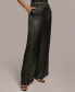 ფოტო #3 პროდუქტის Donna Karan Women's Wide-Leg Satin Trousers