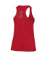 Фото #4 товара Women's Red Los Angeles Angels Plus Size Swing for the Fences Racerback Tank Top