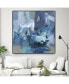 Фото #3 товара Abstract Blues II Oversized Framed Canvas, 45" x 45"