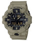 ფოტო #1 პროდუქტის Men's Analog-Digital Beige Resin Strap Watch 53mm