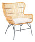 Lenu Rattan Accent Chair with Cushion