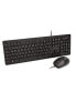 Фото #2 товара V7 Washable Antimicrobial Keyboard & Mouse Combo - USB - Optical - IP68Spec - Waterproof - Full-size (100%) - USB - Black - Mouse included
