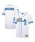 Фото #1 товара Men's White UCLA Bruins Free Spirited Mesh Button-Up Baseball Jersey