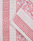 Фото #3 товара Athens Cotton with Greek Scroll and Floral Pattern Assorted, 6 Piece Bath Towel Set