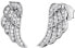 Silver earrings Wings with zircons ERE-LILWING-ZI