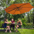 Фото #7 товара Садовый зонт Uniprodo модель UNI_UMBRELLA_2R300OR_N (округлый, подвесной, поворотный) - полиэстер, алюминий, сталь, 300 см, оранжевый