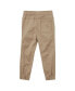 Toddler and Little Boys Elastic Waistband Will Cuffed Chino Pants