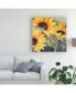 Sandra Iafrate Sunflowers in Watercolor II Canvas Art - 15" x 20"