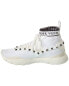 Фото #2 товара Valentino Knit & Leather Sneaker Men's White 44