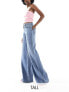 Фото #1 товара ASOS DESIGN Tall soft wide leg jean in mid blue