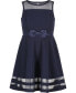 ფოტო #5 პროდუქტის Big Girls Illusion Mesh Bow Front Dress