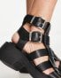 Фото #4 товара Bronx Vita multi strap leather sandal in black