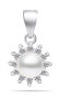 Charming pearl pendant with zircons PT88W