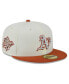 Фото #1 товара Men's Cream, Orange Oakland Athletics 59FIFTY Fitted Hat