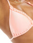 Фото #4 товара River Island triangle bikini top in coral