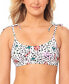 Фото #1 товара Salt + Cove 259791 Women Juniors' Printed Bralette Bikini Top Size Medium