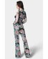 Women's Printed Two Piece Mesh Jumpsuit