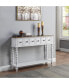 Фото #3 товара Bence Console Table in Dark Charcoal & Antique White Finish