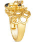 ფოტო #6 პროდუქტის Multicolor Diamond Honeybee Honeycomb Ring (1/3 ct. t.w.) in 14k Gold
