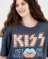 ფოტო #3 პროდუქტის Juniors' Kiss Graphic T-Shirt
