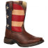 Durango Patriotic Wellington Square Toe Toddler Boys Brown Casual Boots BT245-T