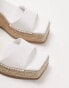 Фото #4 товара Topshop Jessie platform two part sandal in white