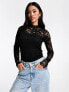 Фото #1 товара New Look long sleeve lace body in black