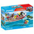 Фото #1 товара Playset Playmobil Action Heroes - Fireboat and Water Scooter 71464 52 Предметы