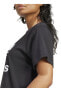 Siyah Kadın Yuvarlak T-shirt Ir9533 Trefoıl