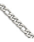 Stainless Steel 8.75mm Figaro Chain Necklace