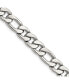 Фото #3 товара Stainless Steel 8.75mm Figaro Chain Necklace